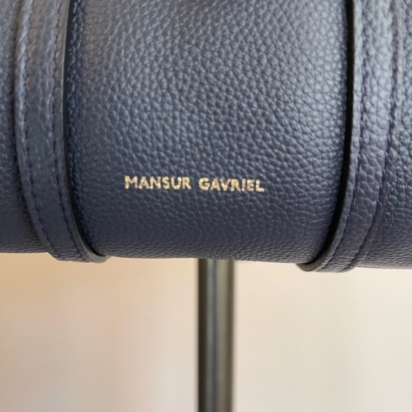 Mansur Gavriel blue mini duffle crossbody bag NWT - Picture 4 of 7